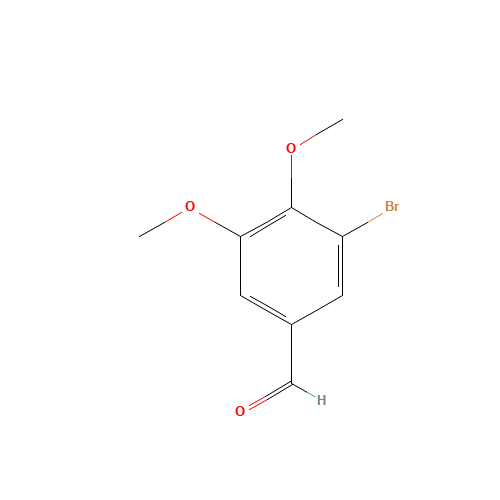 5-BROMOVERATRALDEHYDE (CAS: 6948-30-7) - Chemical Structure and Molecular Formula 