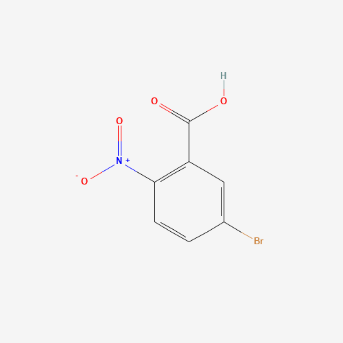 5-BROMO-2-NITRO-BENZOIC ACID (CAS: 6950-43-2) - Chemical Structure and Molecular Formula 