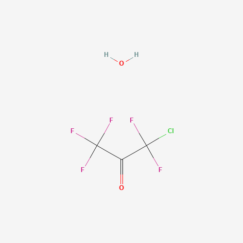 CHLOROPENTAFLUOROACETONE MONOHYDRATE (CAS: 6984-99-2) - Chemical Structure and Molecular Formula 