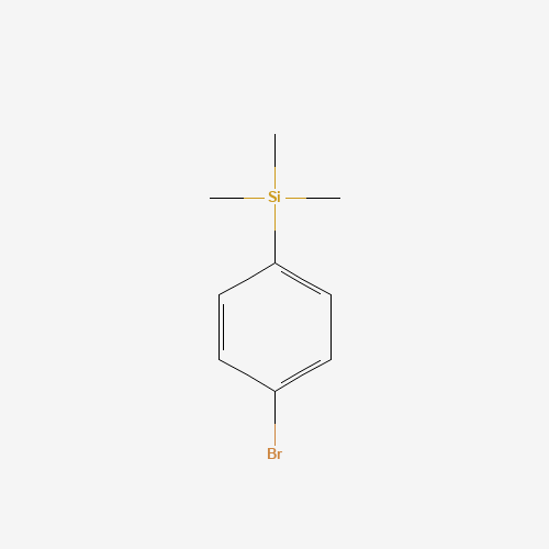 1-BROMO-4-TRIMETHYLSILYLBENZENE (CAS: 6999-03-7) - Chemical Structure and Molecular Formula 