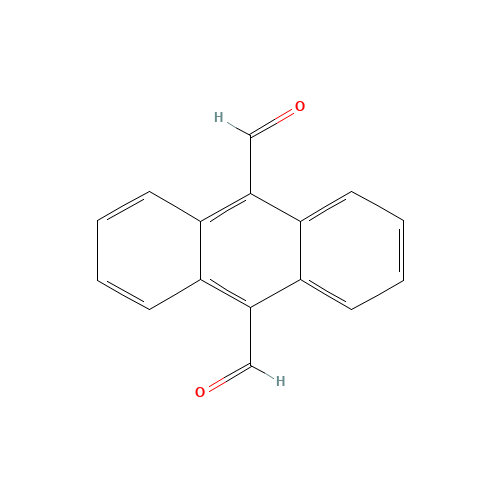 9,10-ANTHRACENEDICARBOXALDEHYDE (CAS: 7044-91-9) - Chemical Structure and Molecular Formula 