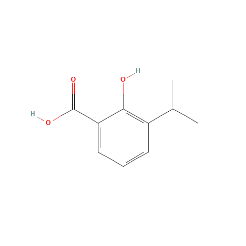 2-HYDROXY-3-ISOPROPYLBENZOIC ACID (CAS: 7053-88-5) - Chemical Structure and Molecular Formula 