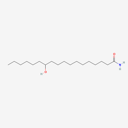 12-HYDROXYSTEARAMIDE (CAS: 7059-49-6) - Chemical Structure and Molecular Formula 