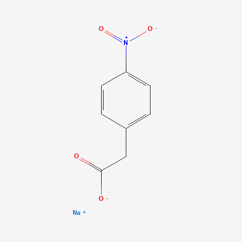 4-NITROPHENYLACETIC ACID SODIUM SALT (CAS: 7063-24-3) - Chemical Structure and Molecular Formula 