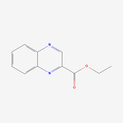 ETHYL 2-QUINOXALINECARBOXYLATE (CAS: 7065-23-8) - Chemical Structure and Molecular Formula 