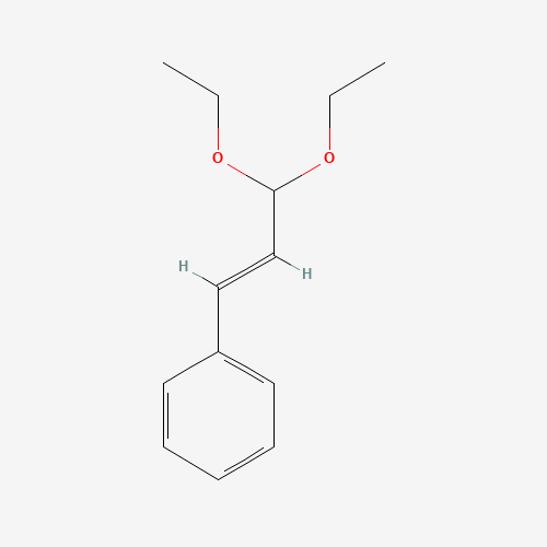 CINNAMALDEHYDE DIETHYL ACETAL (CAS: 7148-78-9) - Chemical Structure and Molecular Formula 