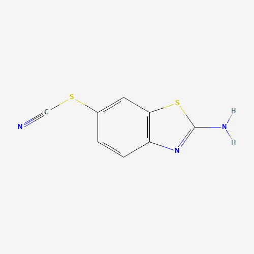 2-AMINO-6-THIOCYANOBENZOTHIAZOLE (CAS: 7170-77-6) - Chemical Structure and Molecular Formula 