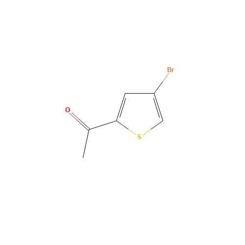 1-(4-BROMO-2-THIENYL)ETHAN-1-ONE (CAS: 7209-11-2) - Chemical Structure and Molecular Formula 