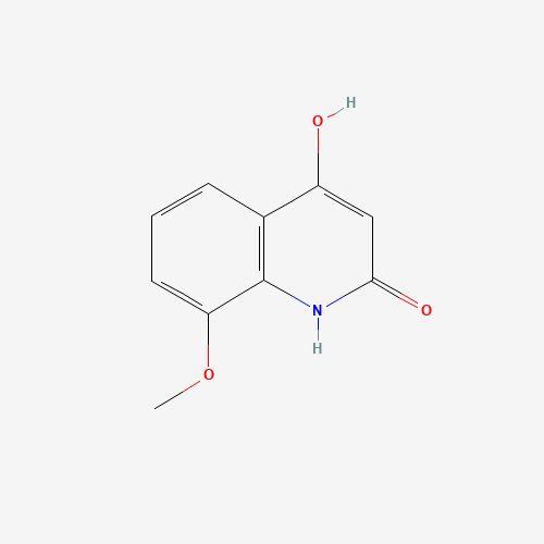 2,4-DIHYDROXY-8-METHOXYQUINOLINE (CAS: 7224-68-2) - Chemical Structure and Molecular Formula 
