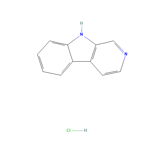 NORHARMANE HYDROCHLORIDE (CAS: 7259-44-1) - Chemical Structure and Molecular Formula 