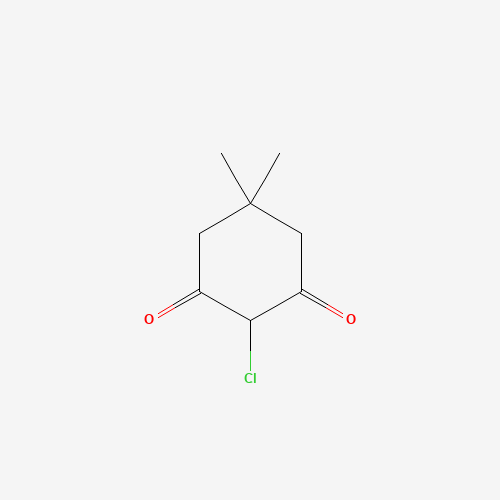 1,1-DIMETHYL-4-CHLORO-3,5-CYCLOHEXANEDIONE (CAS: 7298-89-7) - Chemical Structure and Molecular Formula 