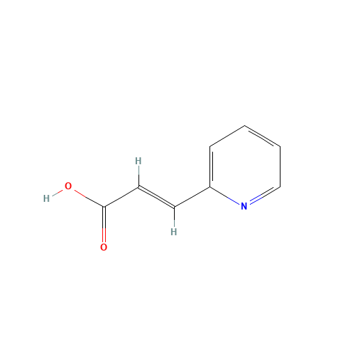 3-(2-PYRIDYL)ACRYLIC ACID (CAS: 7340-22-9) - Chemical Structure and Molecular Formula 