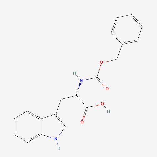 N-Cbz-L-Tryptophan (CAS: 7432-21-5) - Chemical Structure and Molecular Formula 