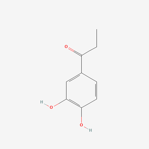 3',4'-DIHYDROXYPROPIOPHENONE (CAS: 7451-98-1) - Chemical Structure and Molecular Formula 