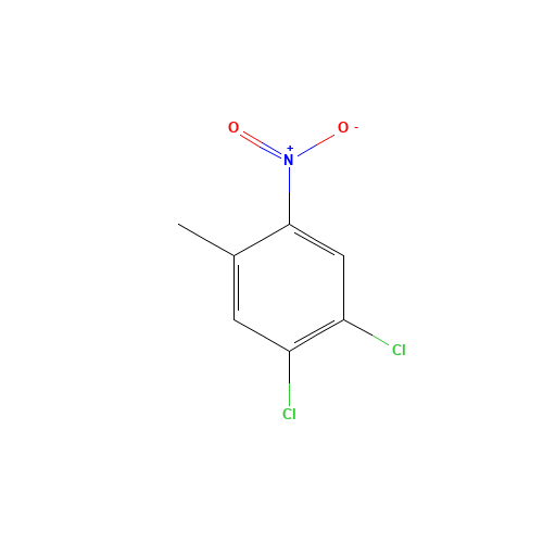 4,5-DICHLORO-2-NITROTOLUENE (CAS: 7494-45-3) - Chemical Structure and Molecular Formula 