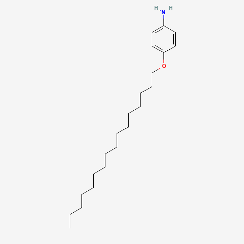 4-N-HEXADECYLOXYANILINE (CAS: 7502-06-9) - Chemical Structure and Molecular Formula 