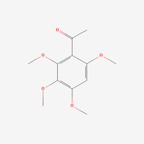2',3',4',6'-TETRAMETHOXYACETOPHENONE (CAS: 7508-05-6) - Chemical Structure and Molecular Formula 
