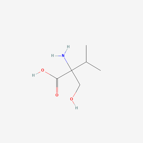 DL-2-ISOPROPYLSERINE (CAS: 7522-43-2) - Chemical Structure and Molecular Formula 