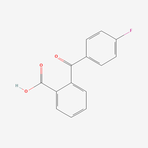 2-(4-FLUOROBENZOYL)BENZOIC ACID (CAS: 7649-92-5) - Chemical Structure and Molecular Formula 