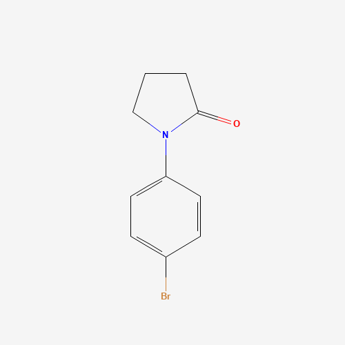 1-(4-BROMOPHENYL)-2-PYRROLIDINONE (CAS: 7661-32-7) - Chemical Structure and Molecular Formula 