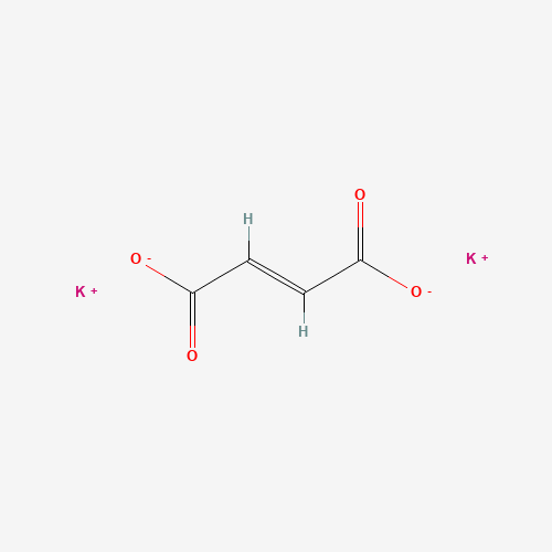 DIPOTASSIUM FUMARATE (CAS: 7704-72-5) - Chemical Structure and Molecular Formula 