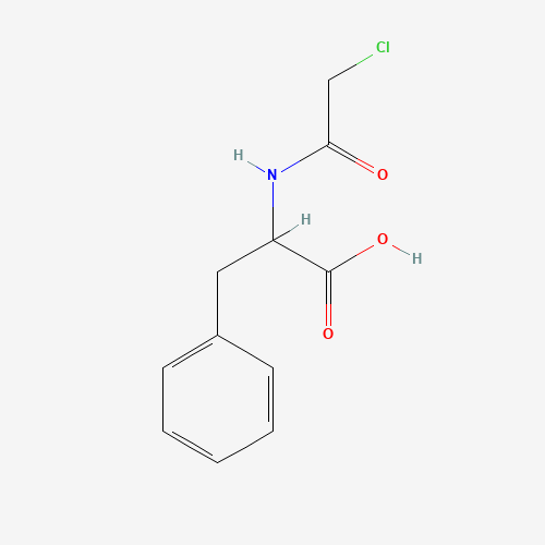 CHLOROACETYL-DL-PHENYLALANINE (CAS: 7765-11-9) - Chemical Structure and Molecular Formula 