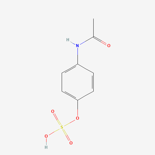 4-ACETAMINOPHEN SULFATE (CAS: 10066-90-7) - Chemical Structure and Molecular Formula 
