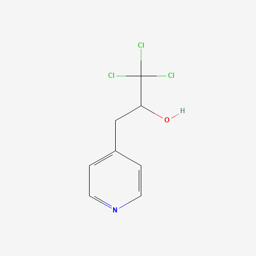 ALPHA-(TRICHLOROMETHYL)-4-PYRIDINEETHANOL (CAS: 10129-56-3) - Chemical Structure and Molecular Formula 