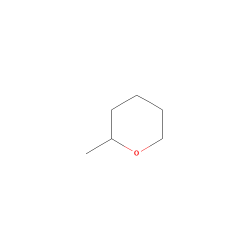 2-METHYLTETRAHYDROPYRAN (CAS: 10141-72-7) - Chemical Structure and Molecular Formula 
