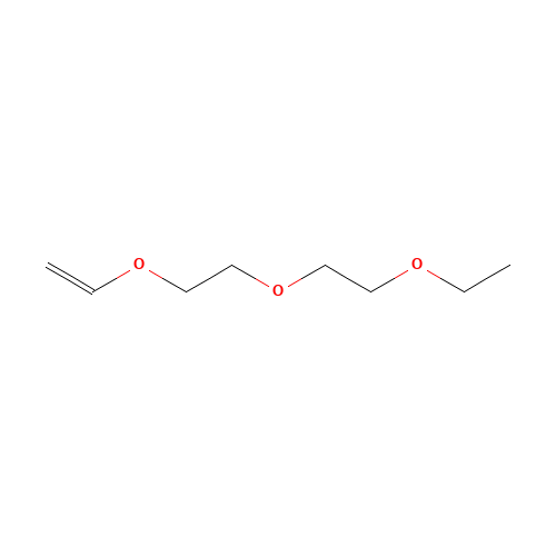 VINYL 2-(2-ETHOXYETHOXY) ETHYL ETHER (CAS: 10143-53-0) - Chemical Structure and Molecular Formula 