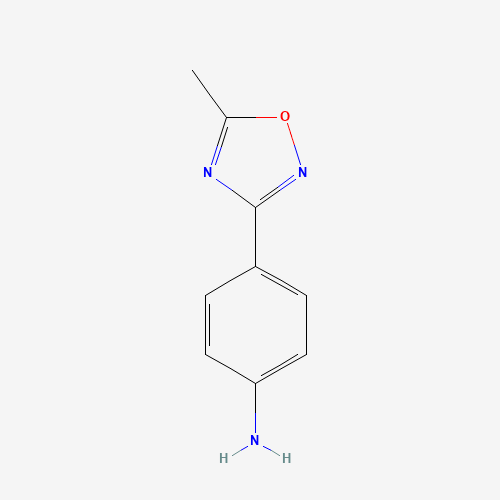 4-(5-METHYL-1,2,4-OXADIAZOL-3-YL)ANILINE (CAS: 10185-68-9) - Chemical Structure and Molecular Formula 