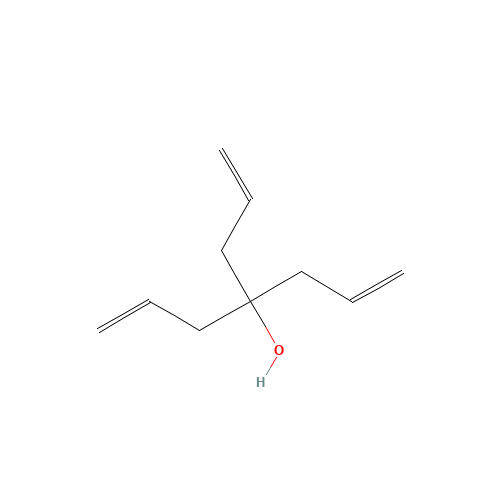 4-ALLYL-1,6-HEPTADIEN-4-OL (CAS: 10202-75-2) - Chemical Structure and Molecular Formula 