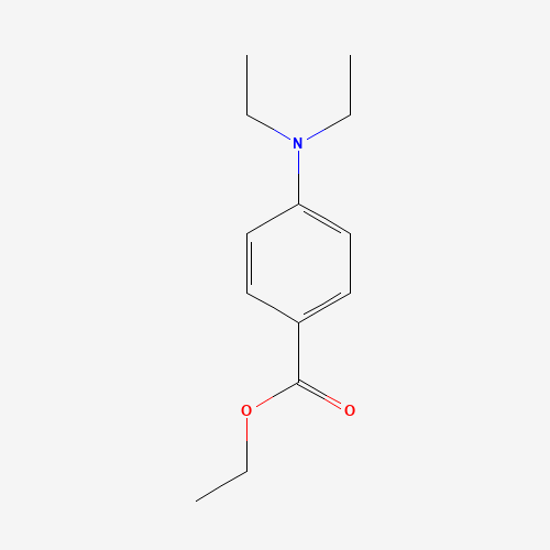 ETHYL 4-(N,N-DIETHYLAMINO)BENZOATE (CAS: 10287-54-4) - Chemical Structure and Molecular Formula 