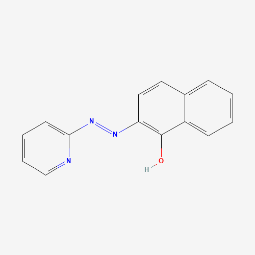 2-(2-PYRIDYLAZO)-1-NAPHTHOL (CAS: 10335-31-6) - Chemical Structure and Molecular Formula 