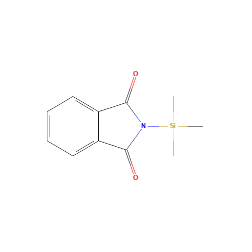 N-TRIMETHYLSILYLPHTHALIMIDE (CAS: 10416-67-8) - Chemical Structure and Molecular Formula 