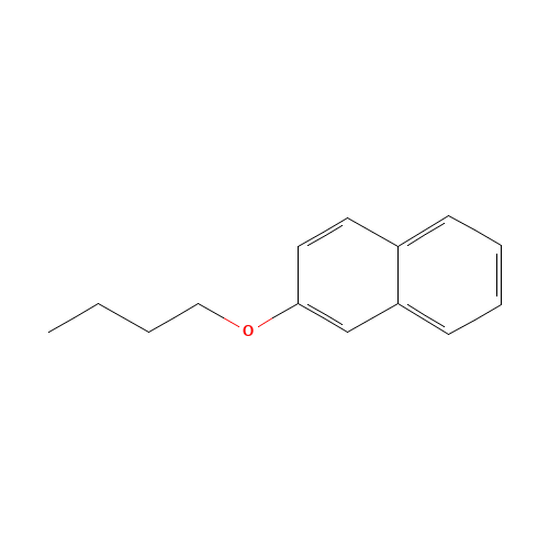 2-BUTOXYNAPHTHALENE (CAS: 10484-56-7) - Chemical Structure and Molecular Formula 