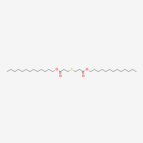 DITRIDECYL 3,3'-THIODIPROPIONATE (CAS: 10595-72-9) - Chemical Structure and Molecular Formula 