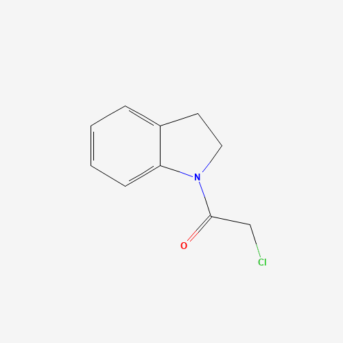2-CHLORO-1-(2,3-DIHYDRO-INDOL-1-YL)-ETHANONE chemical structure 2-CHLORO-1-(2,3-DIHYDRO-INDOL-1-YL)-ETHANONE (CAS: 17133-48-1) - Chemical Structure and Molecular Formula