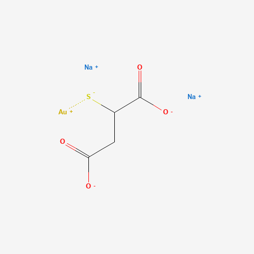 Sodium aurothiomalate (CAS: 12244-57-4) - Chemical Structure and Molecular Formula 
