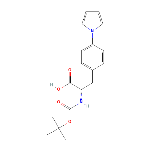 N-(TERT-BUTOXYCARBONYL)-3-(4-(1-PYRROLYL)PHENYL)-L-ALANINE (CAS: 312619-46-8) - Related Chemical Product