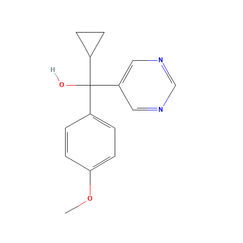 Ancymidol (CAS: 12771-68-5) - Chemical Structure and Molecular Formula 