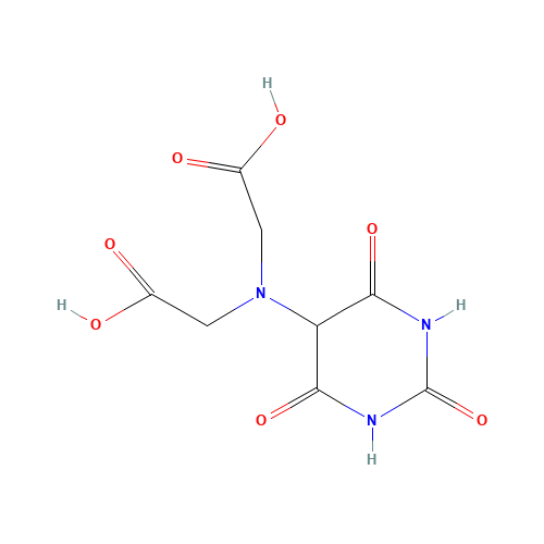 URAMIL-N,N-DIACETIC ACID (CAS: 13055-06-6) - Chemical Structure and Molecular Formula 