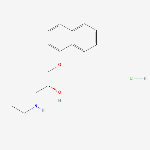 (R)-(+)-PROPRANOLOL (CAS: 13071-11-9) - Chemical Structure and Molecular Formula 