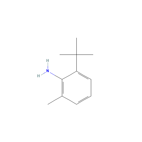 6-TERT-BUTYL-O-TOLUIDINE (CAS: 13117-94-7) - Chemical Structure and Molecular Formula 