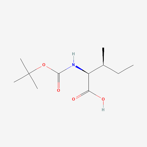 BOC-L-Isoleucine (CAS: 13139-16-7) - Chemical Structure and Molecular Formula 