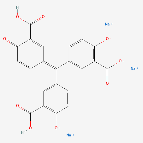 AURINTRICARBOXYLIC ACID TRISODIUM SALT (CAS: 13186-45-3) - Chemical Structure and Molecular Formula 