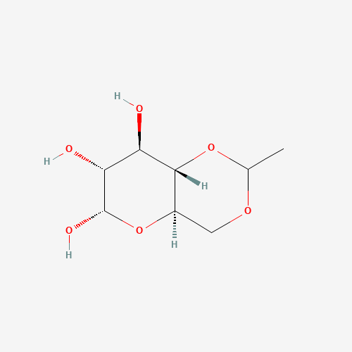4,6-O-Ethylidene-alpha-D-glucose (CAS: 13224-99-2) - Chemical Structure and Molecular Formula 