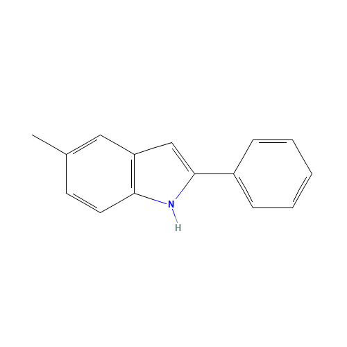 5-METHYL-2-PHENYLINDOLE (CAS: 13228-36-9) - Chemical Structure and Molecular Formula 