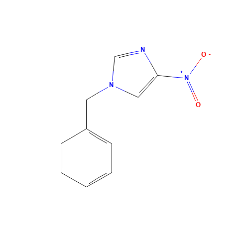4-NITRO-1-(PHENYLMETHYL)-1H-IMIDAZOLE-5-CARBOXALDEHYDE (CAS: 13230-13-2) - Chemical Structure and Molecular Formula 
