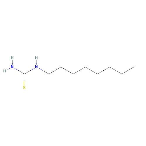 1-OCTYL-2-THIOUREA (CAS: 13281-03-3) - Chemical Structure and Molecular Formula 